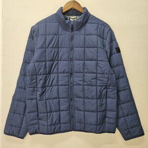 Voyager Men's Polar Fleece Lined‎ Puffer Jacket, Blue, Size M